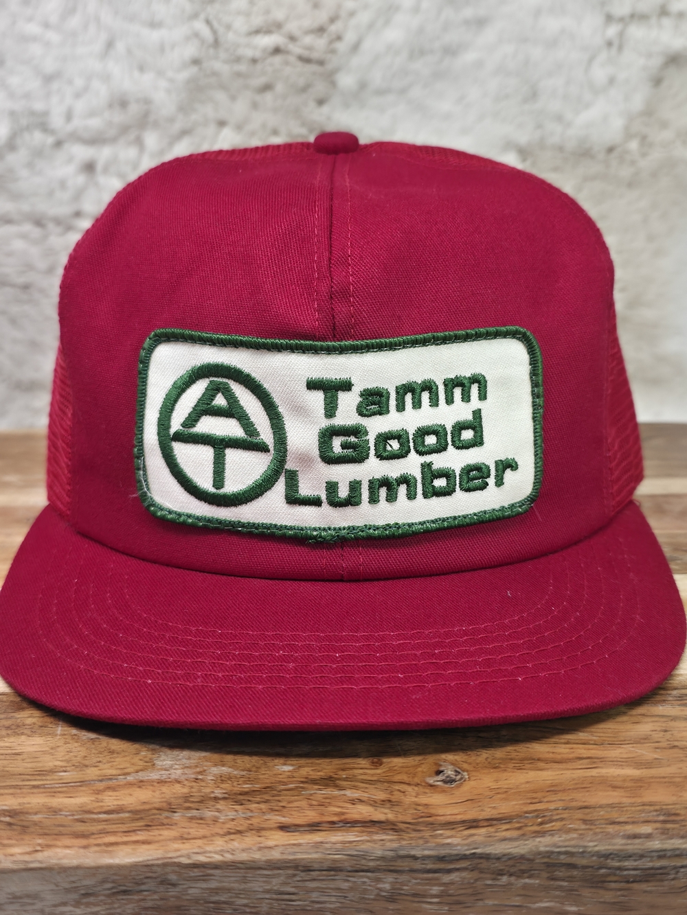 Tamm Good Lumber Red Mesh Trucker Hat